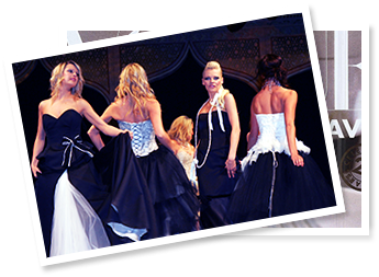 Publicity event, models on the runway